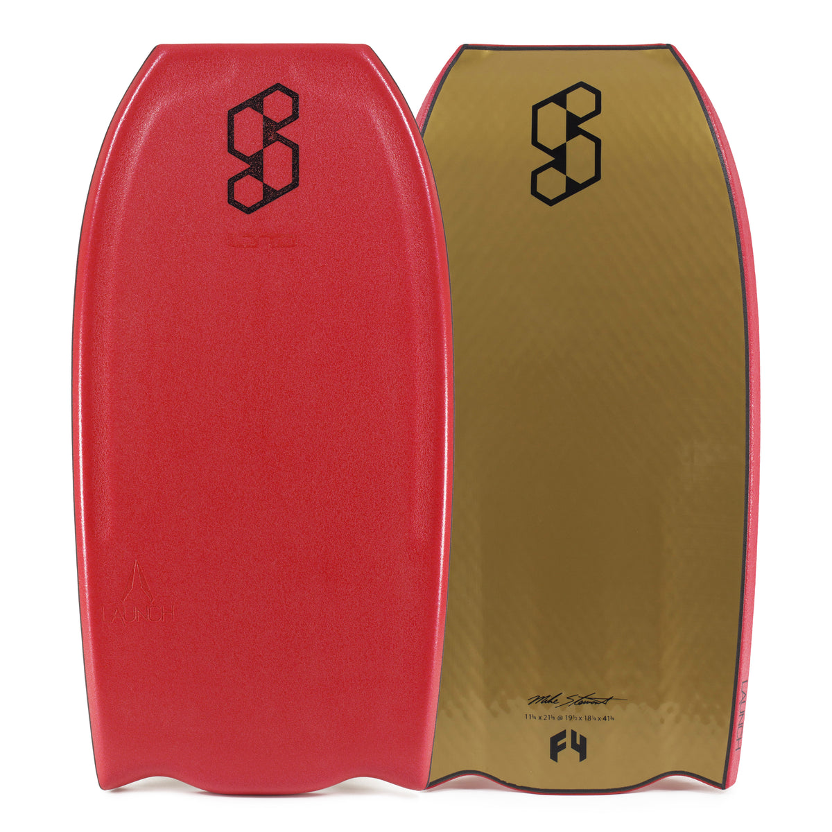 Science Launch LTD Quad Vent High Volume PP, Flat Bat Tail Bodyboard b
