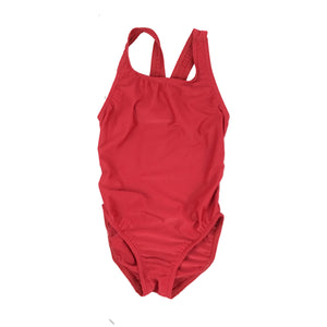 Girls Junior TS Racerback One Piece Red Bathing Suit