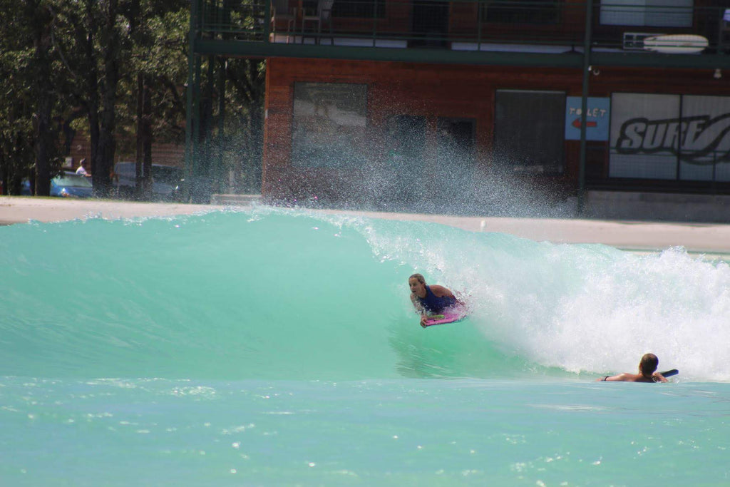 Bodyboarding at the BSR Surf Resort Wave Pool