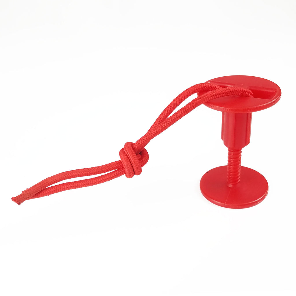 eBodyboarding Shackle Leash Plug Red