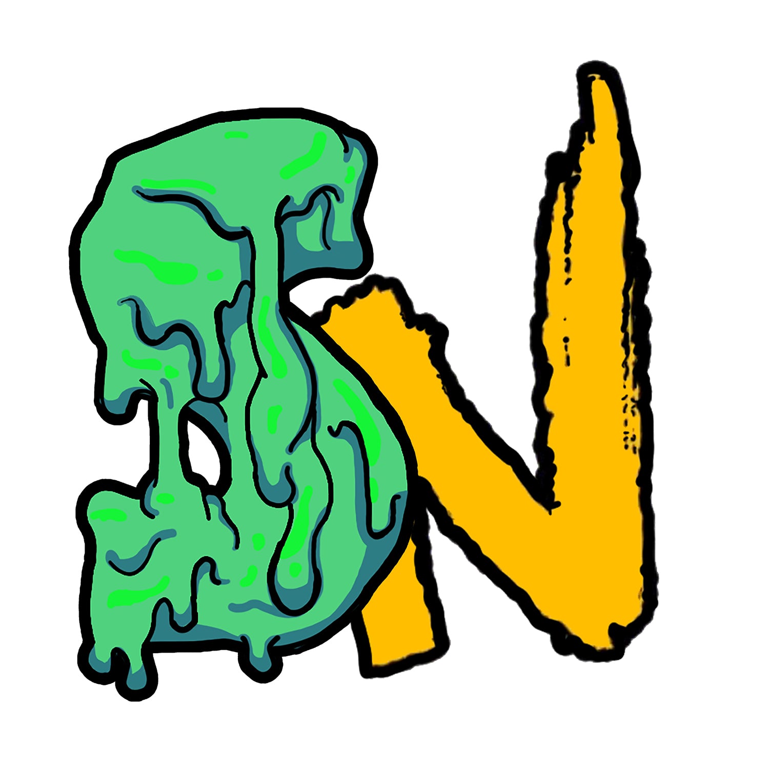 Snot Nose Bodyboarding Logo Sticker