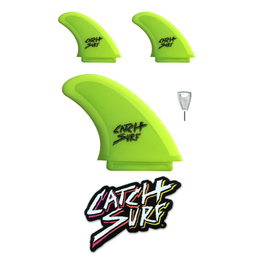 Odysea Safety Edge Tri Fin Set - Lime Green