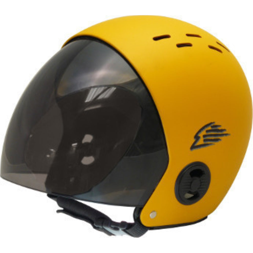 Gath RV Helmet with Retractable Visor - Yellow - XL