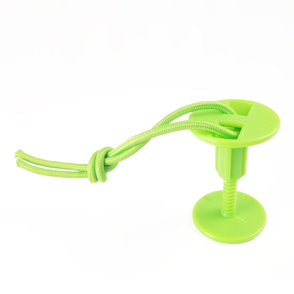 eBodyboarding Shackle Leash Plug Lime Green