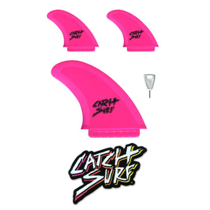 Odysea Safety Edge Tri Fin Set - Hot Pink