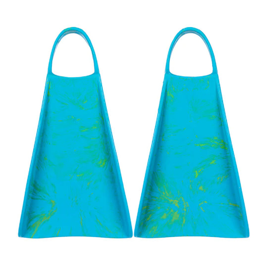 Yucca Soft Flex Short Blade Swimfins - Tahitian Blues
