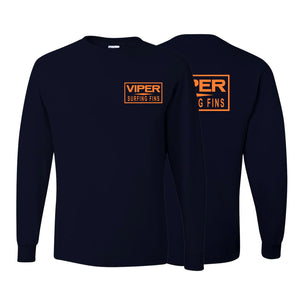 Viper Swimfins Orange Logo Long Sleeve T-Shirt