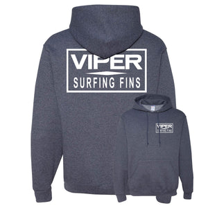 Viper Surfing Fins Bar Logo Hooded Pullover Sweatshirt