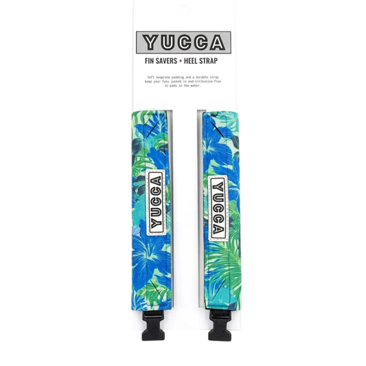 Yucca Fin Savers + Heel Strap - Aloha Blue