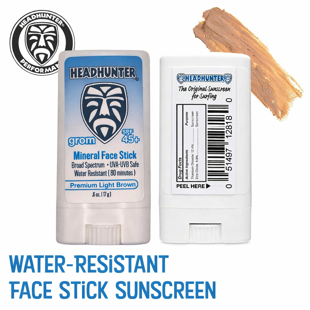 Headhunter Grom SPF 45 Mineral Face Stick - Light Brown