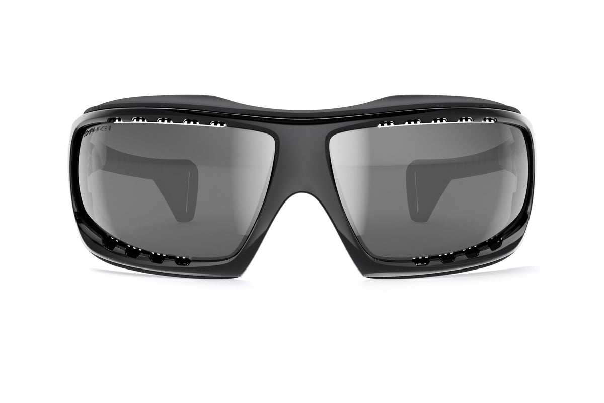 LiP Typhoon Watershades - Gloss Black frame, ZEISS Methane Smoke lens (2266)