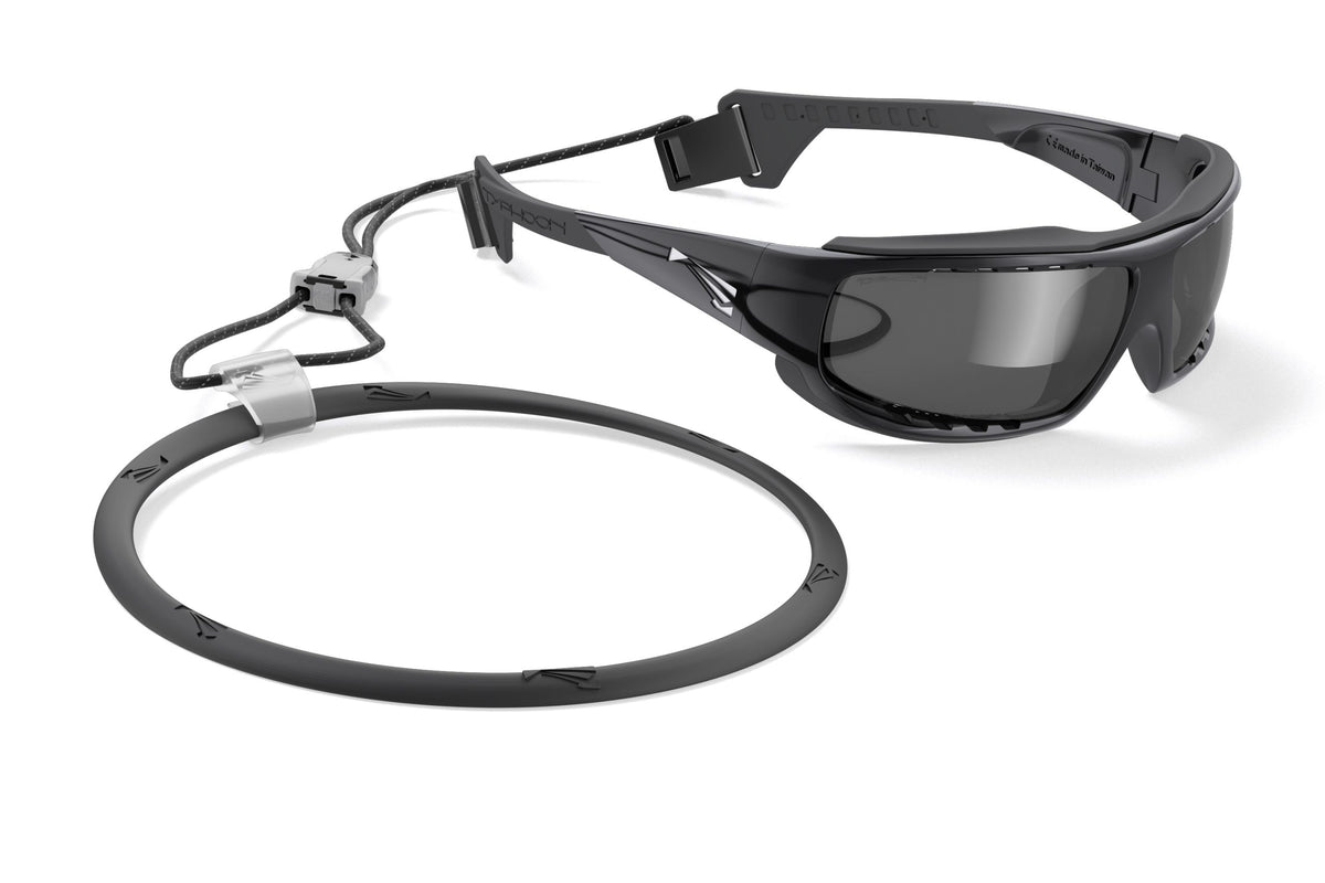 LiP Typhoon Watershades - Gloss Black frame, ZEISS Methane Smoke lens (2266)