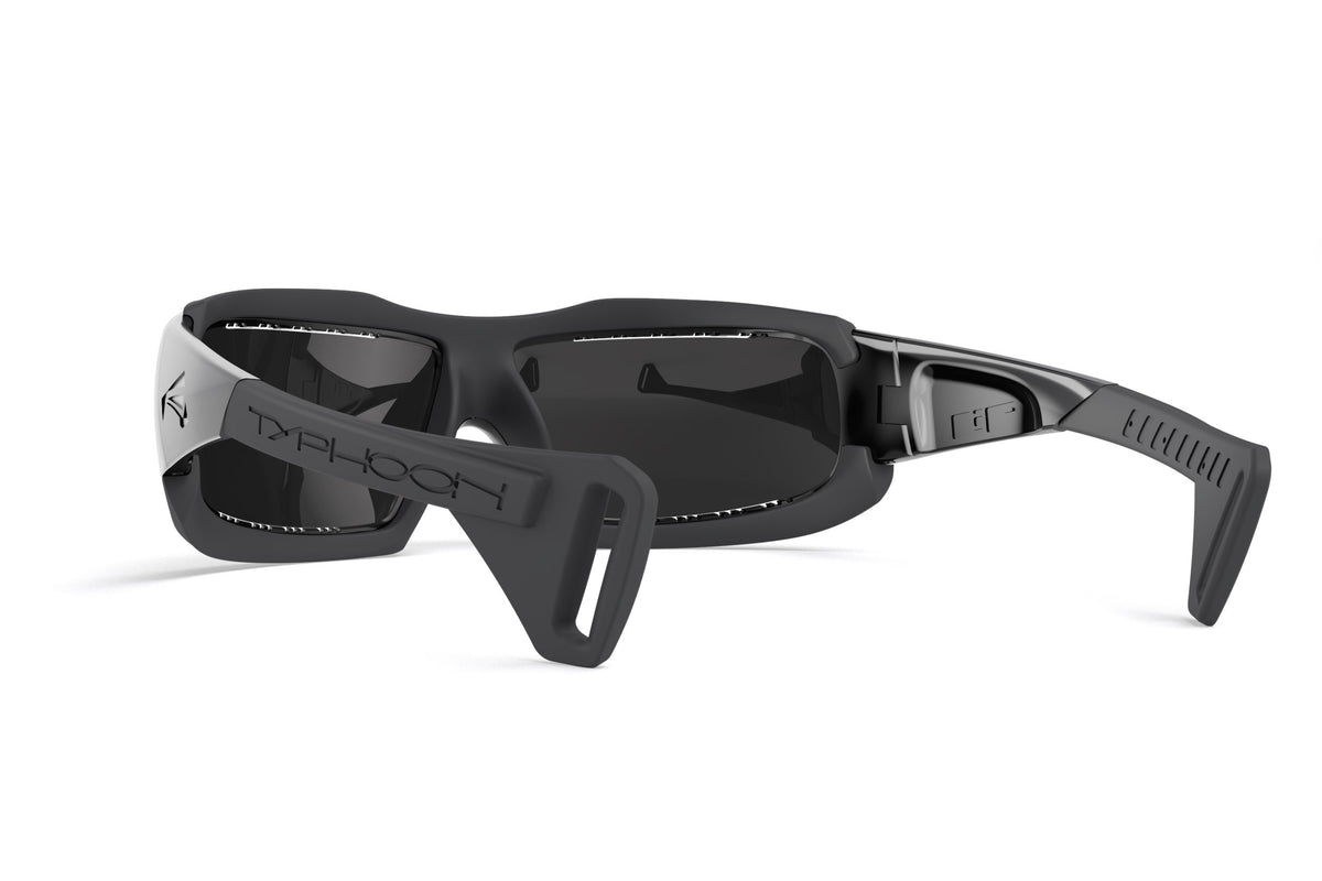 LiP Typhoon Watershades - Gloss Black frame, ZEISS Methane Smoke lens (2266)