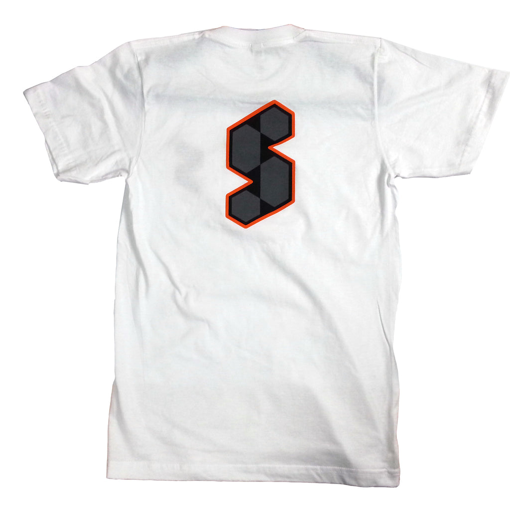 White / Orange