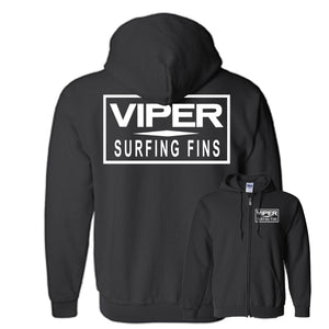 Viper Surfing Fins Zip Hooded Sweatshirt