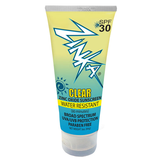 Zinka Sunscreen Clear SPF 30 Zinc Oxide Sunscreen