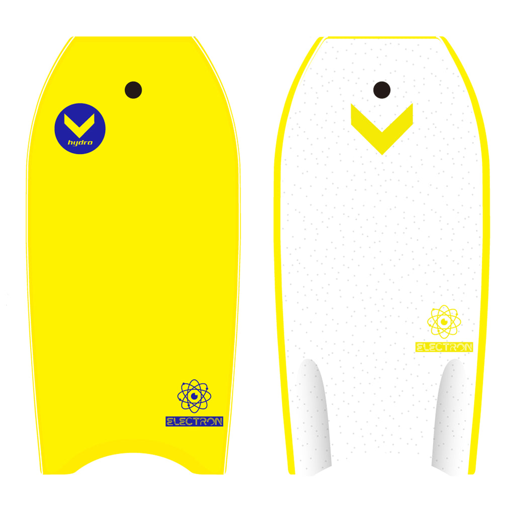 Hydro Electron 38 Bodyboard - Yellow Deck, Yellow Rails, White Bottom