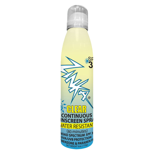 Zinka Sunscreen Clear SPF 30 Zinc Oxide Sunscreen SPRAY