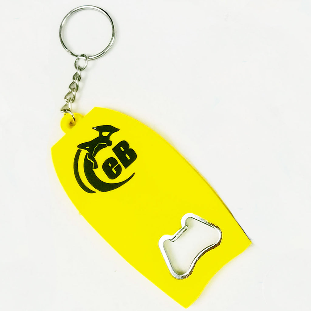 eBodyboarding Bodyboard Bottle Opener Key Chain - Yellow