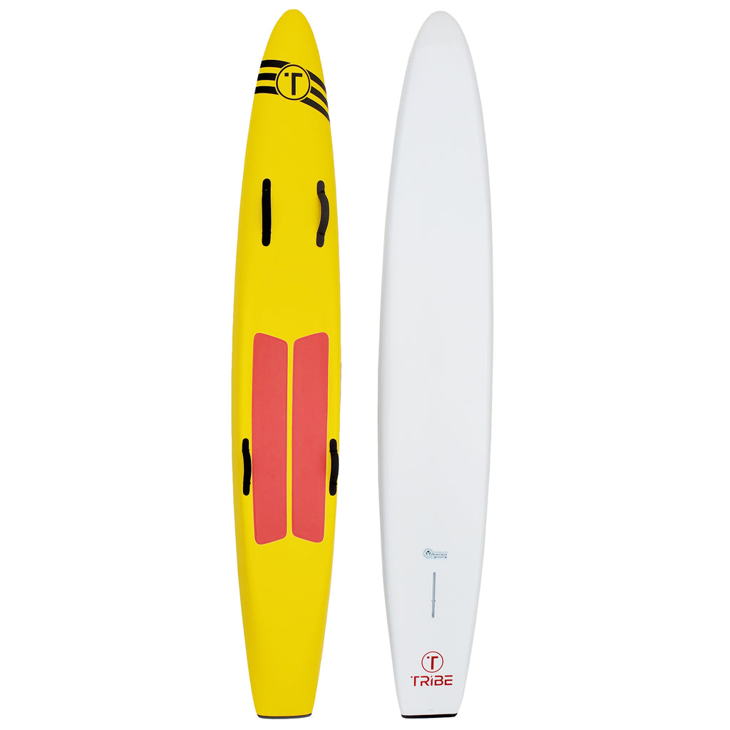 Tribe 10'6" Soft Top Lifeguard Race Board - Red 