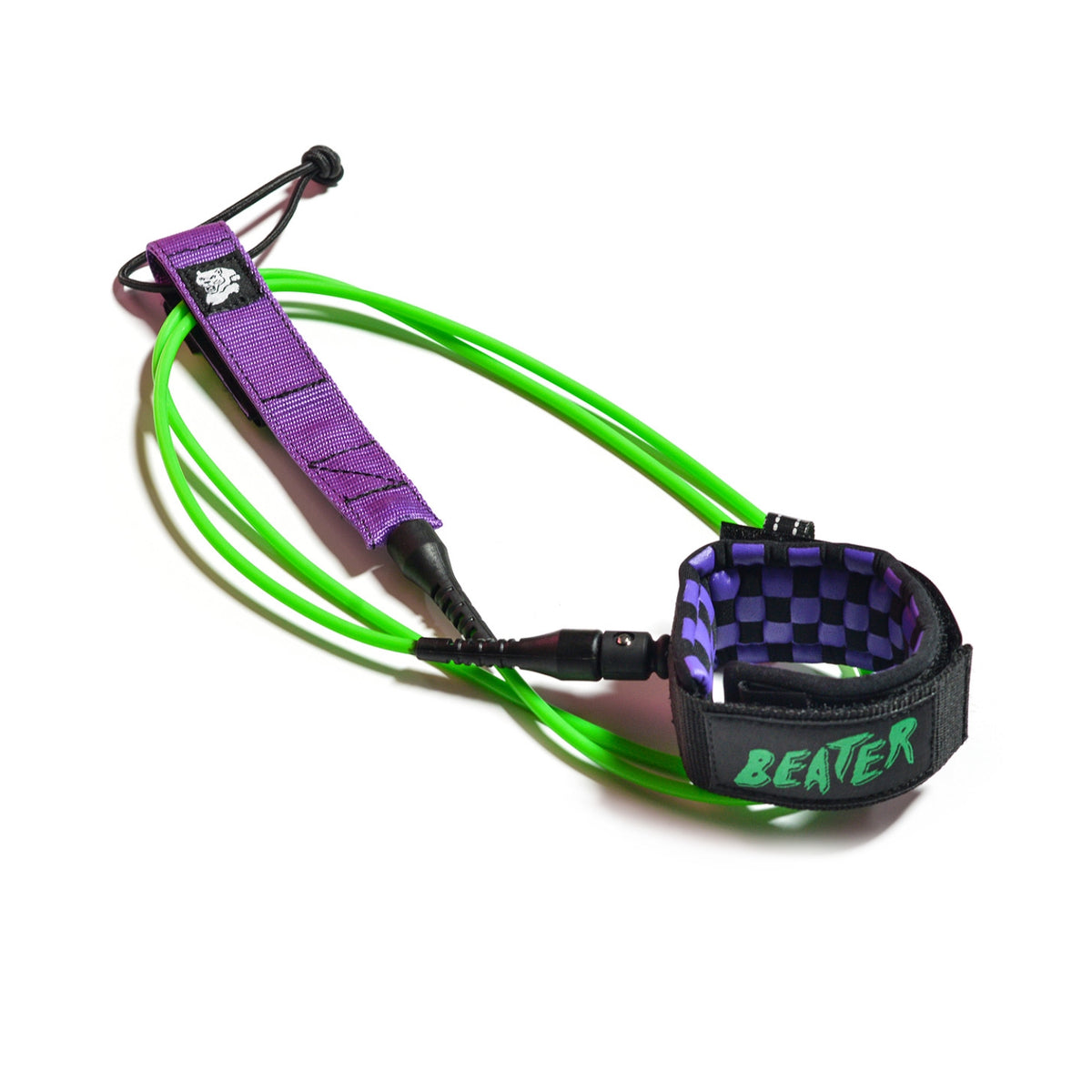 Catch Surf Beater 6Ft Leash - Green/Purple