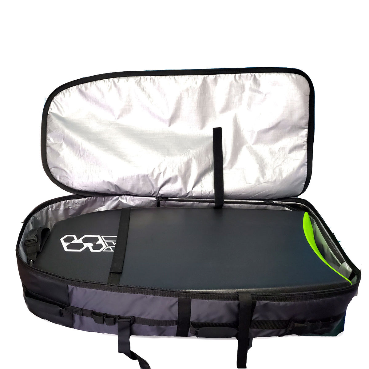 Mike Stewart Gyroll Wheelie Bodyboard Case - Charcoal