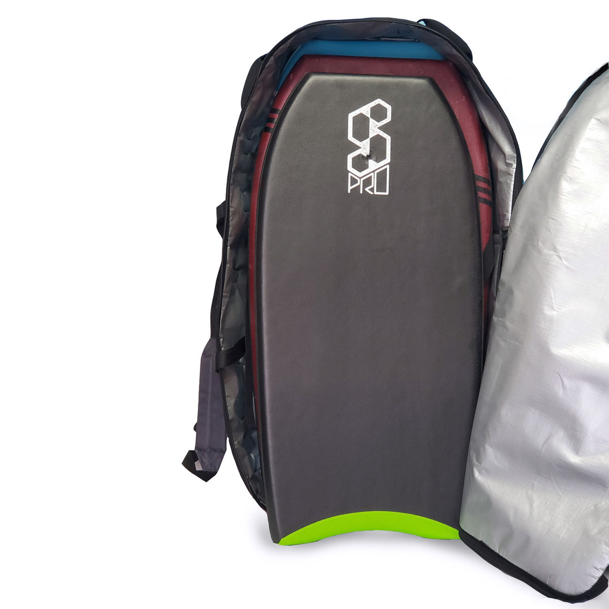 Mike Stewart Gyroll Wheelie Bodyboard Case - Charcoal