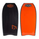 Morey Mach 7X 42.5 Bodyboard - Black deck, Black rails, Orange bottom