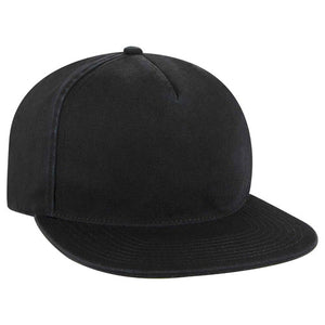 Dad Hat Garment Washed Superior Cotton Twill Flat Bill Unstructured Soft Crown Low-Fitting
